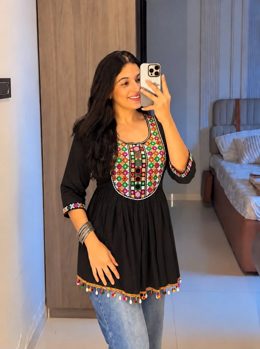 Gamthi Utsav Heavy Rayon Top